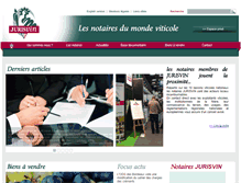 Tablet Screenshot of jurisvin.fr
